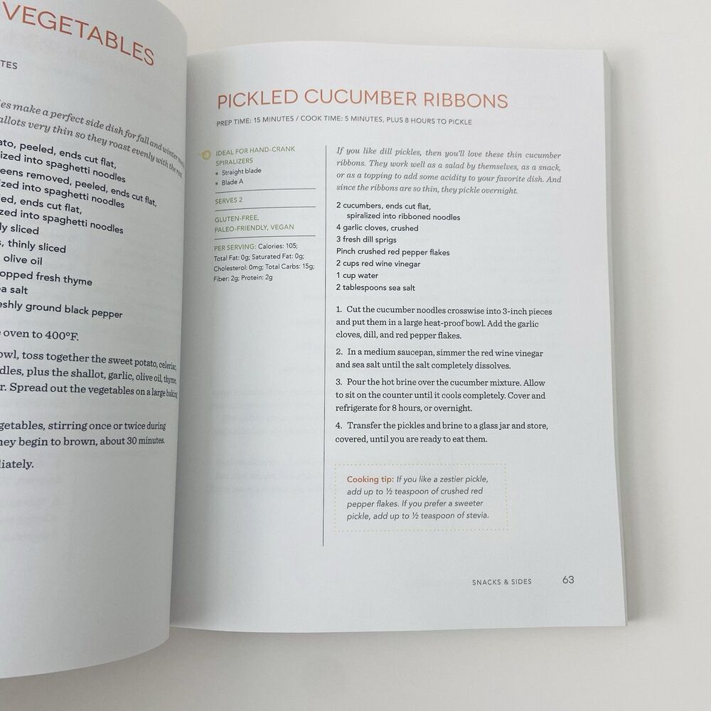 Healthy Spiralizer Cookbook : Flavorful and Filling Salads, Soups & Suppers - Picture 14 of 16